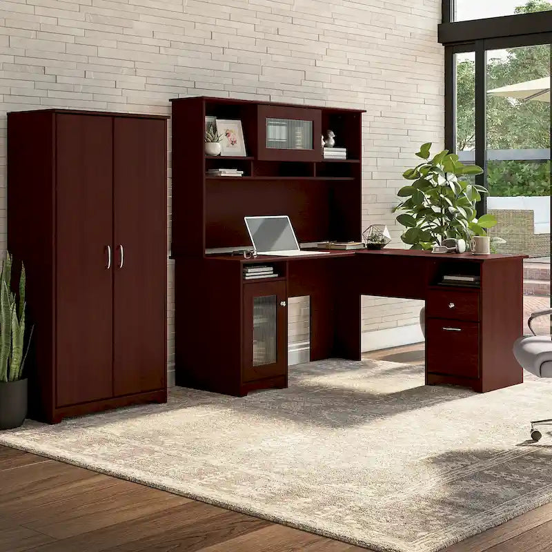 Bureau en bois avec 3 tiroirs, bureau moderne pour la maison, grand rangement