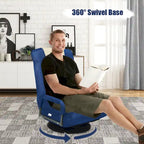 Chaise de jeu au sol pivotante à 360 degrés avec dossier pliable et réglable