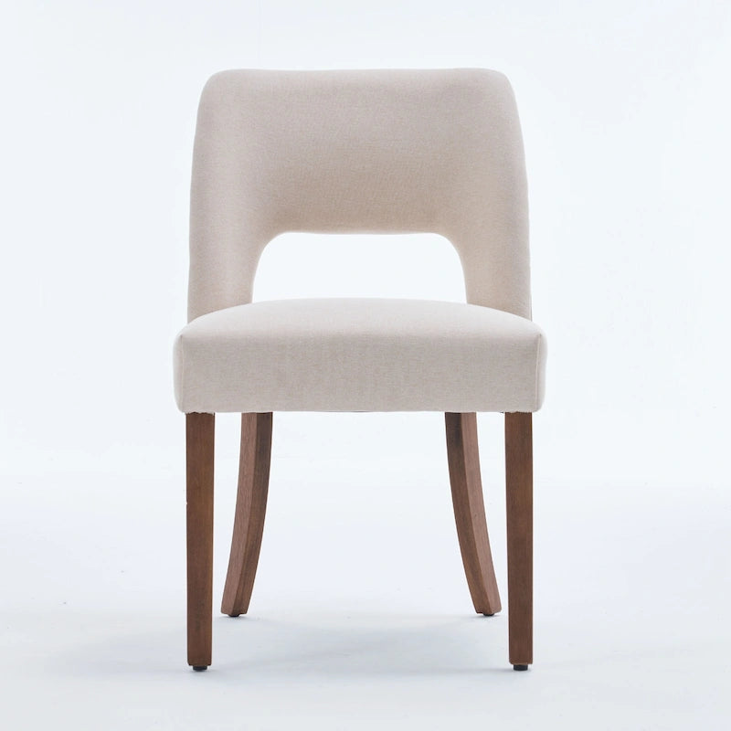 Lot de 4 chaises de salle à manger tapissées de tissu