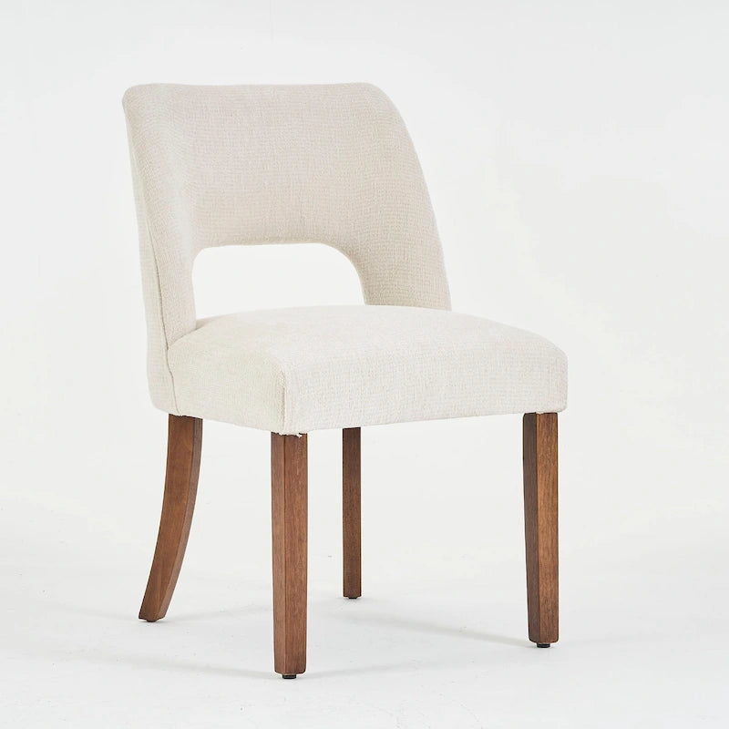 Lot de 4 chaises de salle à manger tapissées de tissu