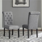 Ensemble de salle à manger rond 5 pièces, ensemble de meubles de salle à manger avec table à manger en croix et 4 chaises rembourrées