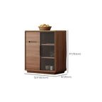 Buffet en bois moderne avec de spacieux placards de rangement
