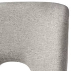 Lifestorey Lot de 2 chaises de salle à manger Clover Mid-Century Modern Gris/Noyer