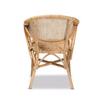 Lot de 2 chaises de salle à manger en rotin Varick naturel/marron - Bali et Paris
