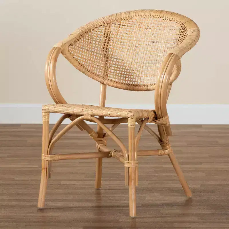 Lot de 2 chaises de salle à manger en rotin Varick naturel/marron - Bali et Paris