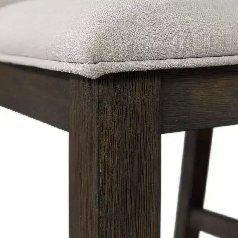 Lot de chaises d'appoint Jasper Slat Back en noyer grillé - Picket House Furnishings : Rembourrées, polyester, cadre en bois, capacité de 136 kg