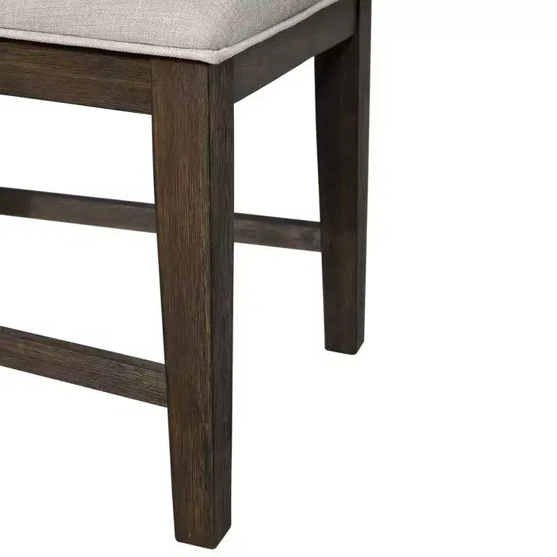 Lot de chaises d'appoint Jasper Slat Back en noyer grillé - Picket House Furnishings : Rembourrées, polyester, cadre en bois, capacité de 136 kg