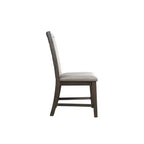 Lot de chaises d'appoint Jasper Slat Back en noyer grillé - Picket House Furnishings : Rembourrées, polyester, cadre en bois, capacité de 136 kg