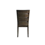 Lot de chaises d'appoint Jasper Slat Back en noyer grillé - Picket House Furnishings : Rembourrées, polyester, cadre en bois, capacité de 136 kg