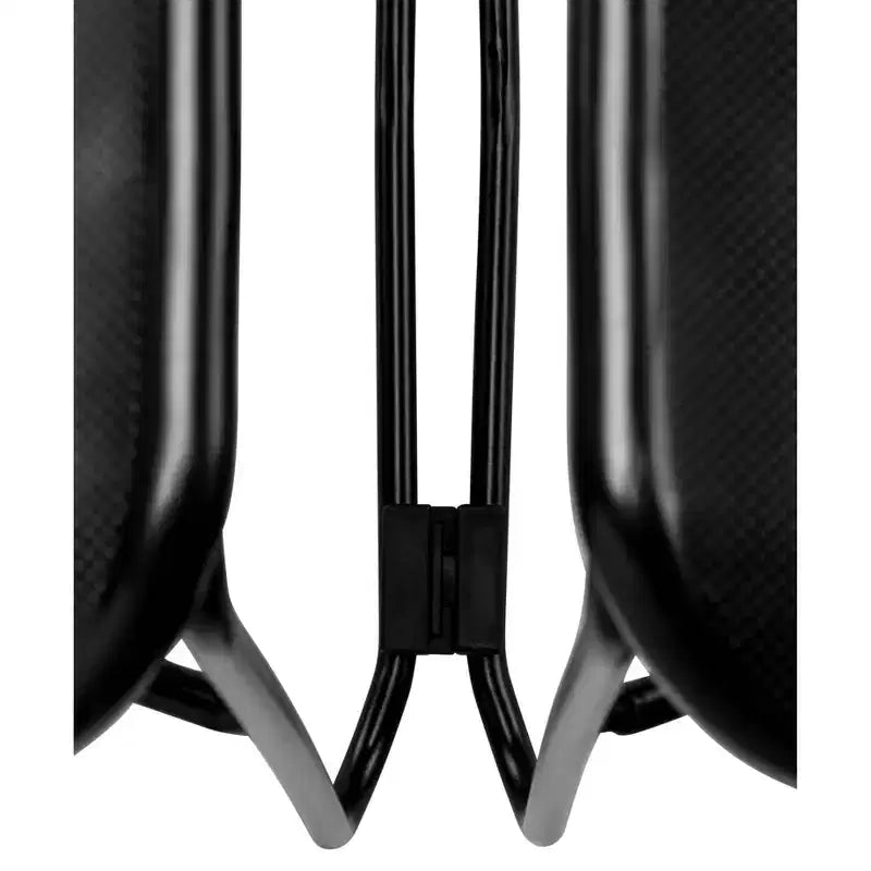 Chaise empilable ultra-compacte multi-usage (lot de 2), noire - Hampden Furnishings : piètement luge, polypropylène, aucun assemblage requis
