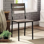 24/7 Shop At Home Set of 2 Verve Metal Dining Chair Antique Brown