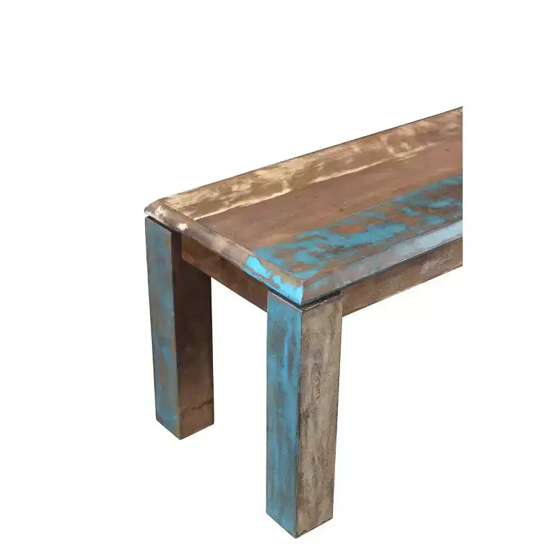 Banc en bois de récupération 60" marron - Timbergirl : Banc de salle à manger rustique rectangulaire, 1 place, entretien à sec