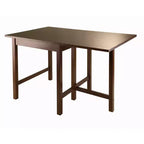 Ensemble de salle à manger 5 pièces avec table à rallonges en bois/noyer antique - Winsome : chaises à barreaux, design peu encombrant
