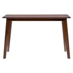 Ensemble de salle à manger 5 pièces Sumner style mi-siècle marron/noir - Baxton Studio : table rectangulaire, 4 chaises rembourrées
