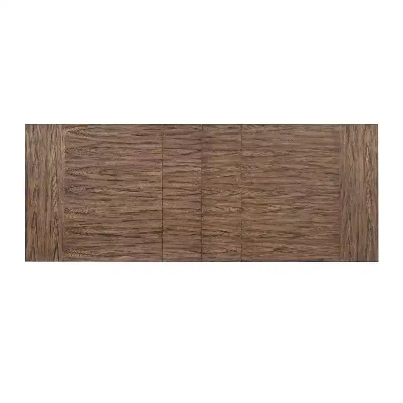 Table à Manger Extensible Rectangulaire de Hauteur Standard Hayward de Picket House Furnishings Noyer : Double Piédestal Moderne, 6 Places