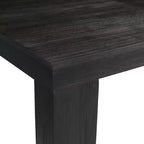 Table de salle à manger extensible Jasper noire - Picket House Furnishings : Style moderne, rallonge amovible, 4 places