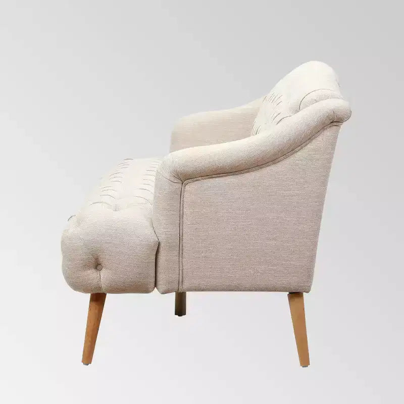 Christopher Knight Home Canapé contemporain capitonné Adelia Beige : Moderne rembourré, 3 places, cadre en bois