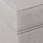 Pouf de rangement Shelton avec dessus capitonné - Gris - Threshold™ : Meuble rectangulaire rembourré avec couvercle