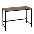Buylateral Piazza Desk Black/Gray: Sturdy Metal Frame, MDF Surface, Modern Home Office Furniture