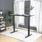 Table de bureau réglable Baron contemporaine grande noire - HOMES: Inside + Out