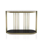 Table d'entrée Solstice Glam en laiton antique - HOMES: Inside + Out