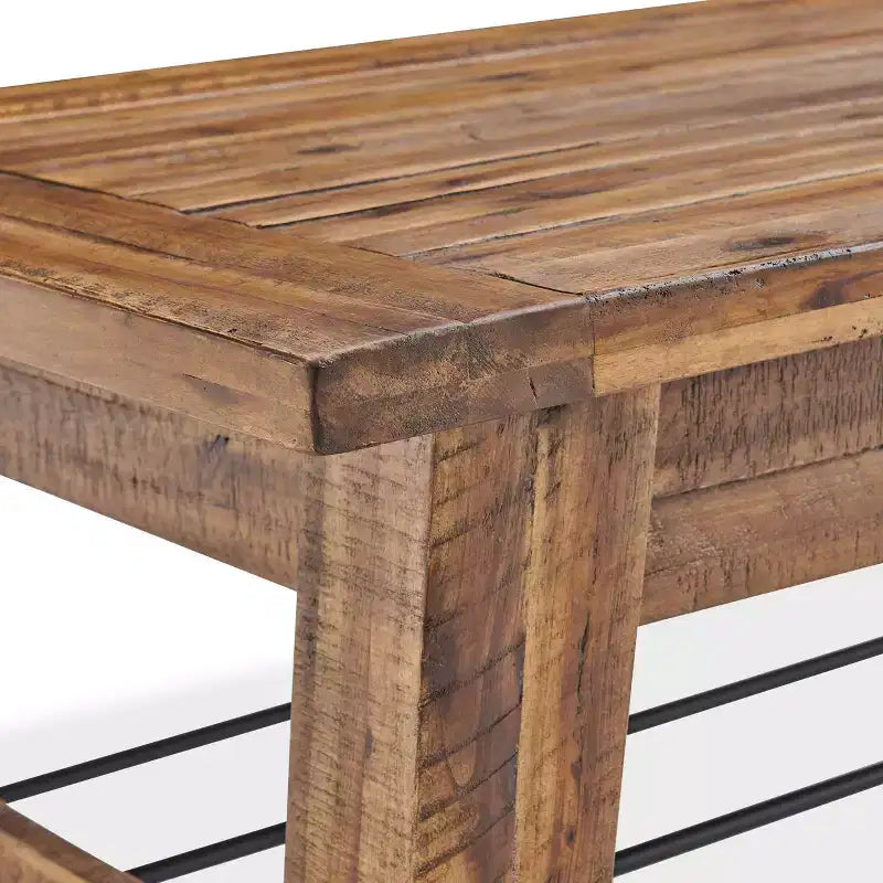 Table basse Durango 48 po et 2 tables d'appoint marron foncé – Alaterre Furniture