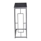 Table d'appoint contemporaine en fer et bois gris foncé - Olivia & May