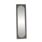 Olivia & May Natural Wood Console Mirror Brown: Bohemian Style, Rectangular, No Assembly Required