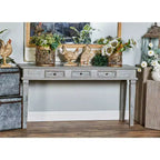 Console Rustique en Acajou Gris - Olivia & May