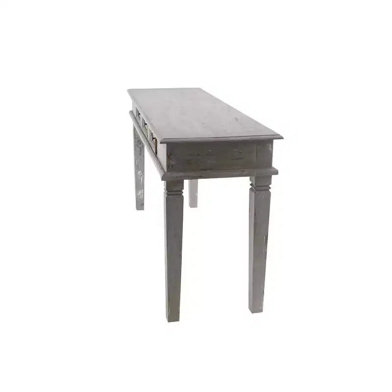 Console Rustique en Acajou Gris - Olivia & May