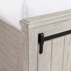 Lit plate-forme de rangement Queen Jack blanc - Picket House Furnishings : style campagnard avec rangements dans la tête et le pied de lit