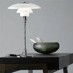 Lampe de table à LED à niveaux post-moderne HomeyFad avec alimentation intégrée