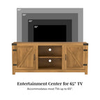 Meuble TV avec porte de grange Middlebrook Firebranch 58 pouces