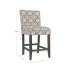Tabouret de bar rembourré hauteur comptoir 24 po - HomePop