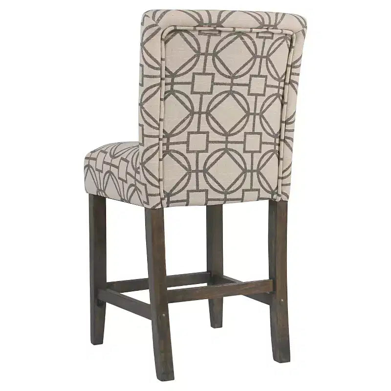 Tabouret de bar rembourré hauteur comptoir 24 po - HomePop