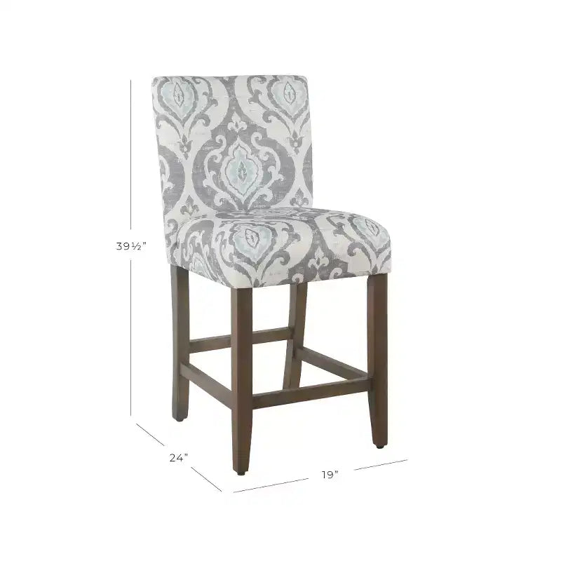 Tabouret de bar rembourré hauteur comptoir 24 po - HomePop