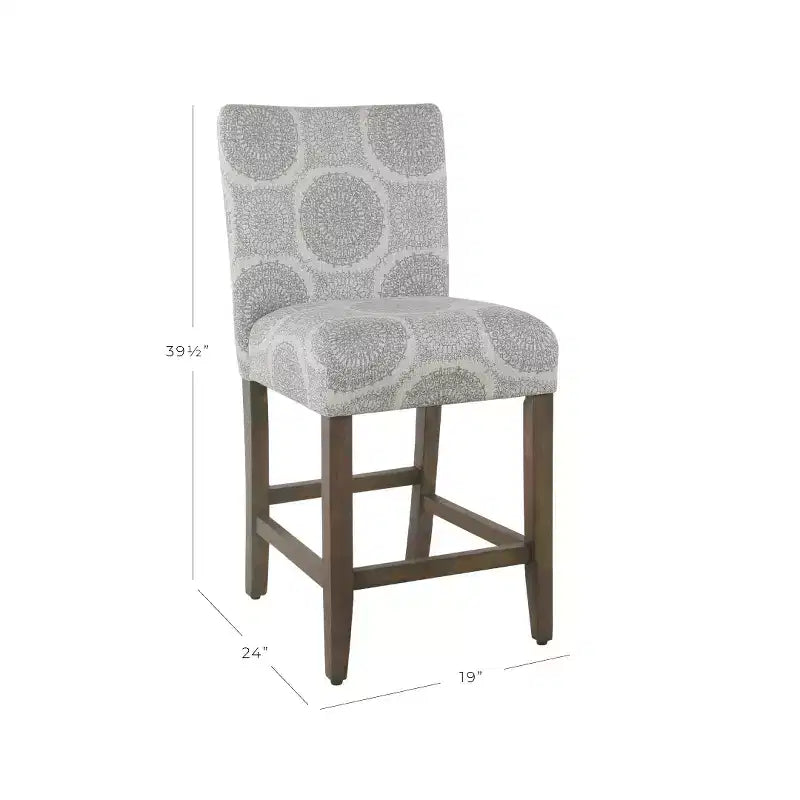 Tabouret de bar rembourré hauteur comptoir 24 po - HomePop