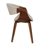 Chaise d'appoint de salle à manger Curvo Mid-Century Modern - LumiSource