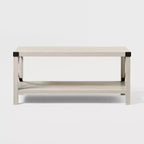 Table basse Sophie Rustic Industrial à piètement X - Saracina Home