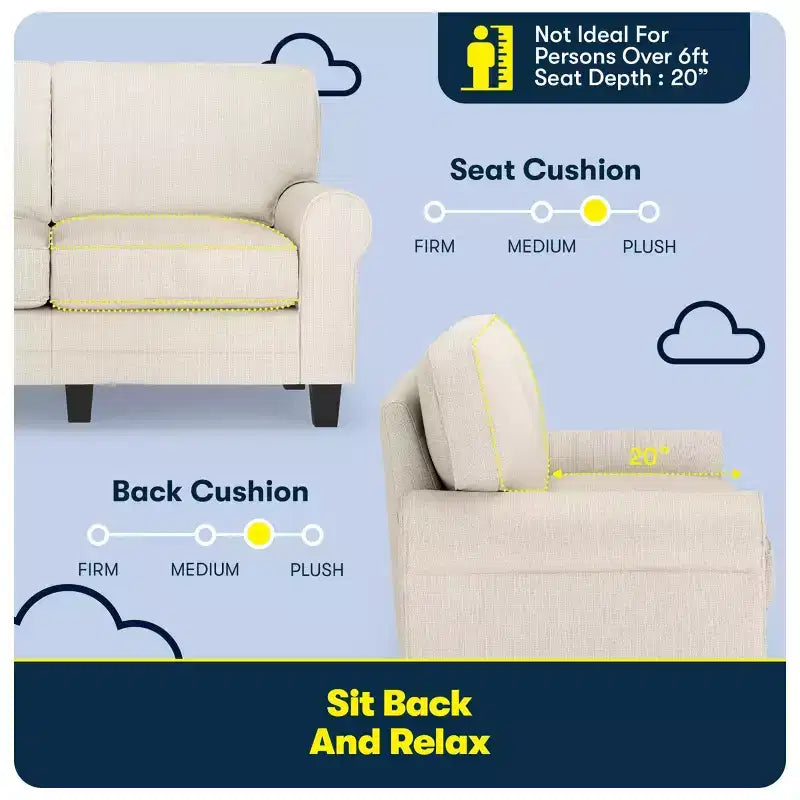 Causeuse Copenhague 61 - Serta