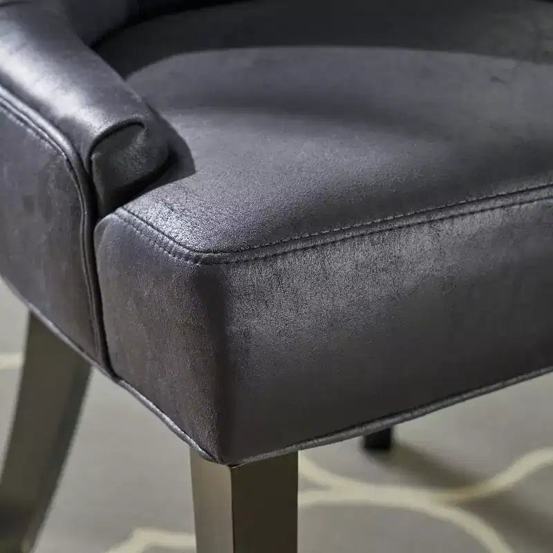 Lot de 2 chaises de salle à manger Hayden traditionnelles en microfibre - Christopher Knight Home
