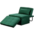 Canapé convertible Lit d'appoint Fauteuil-lit Canapé pliant Pouf Fauteuils inclinables pour le salon