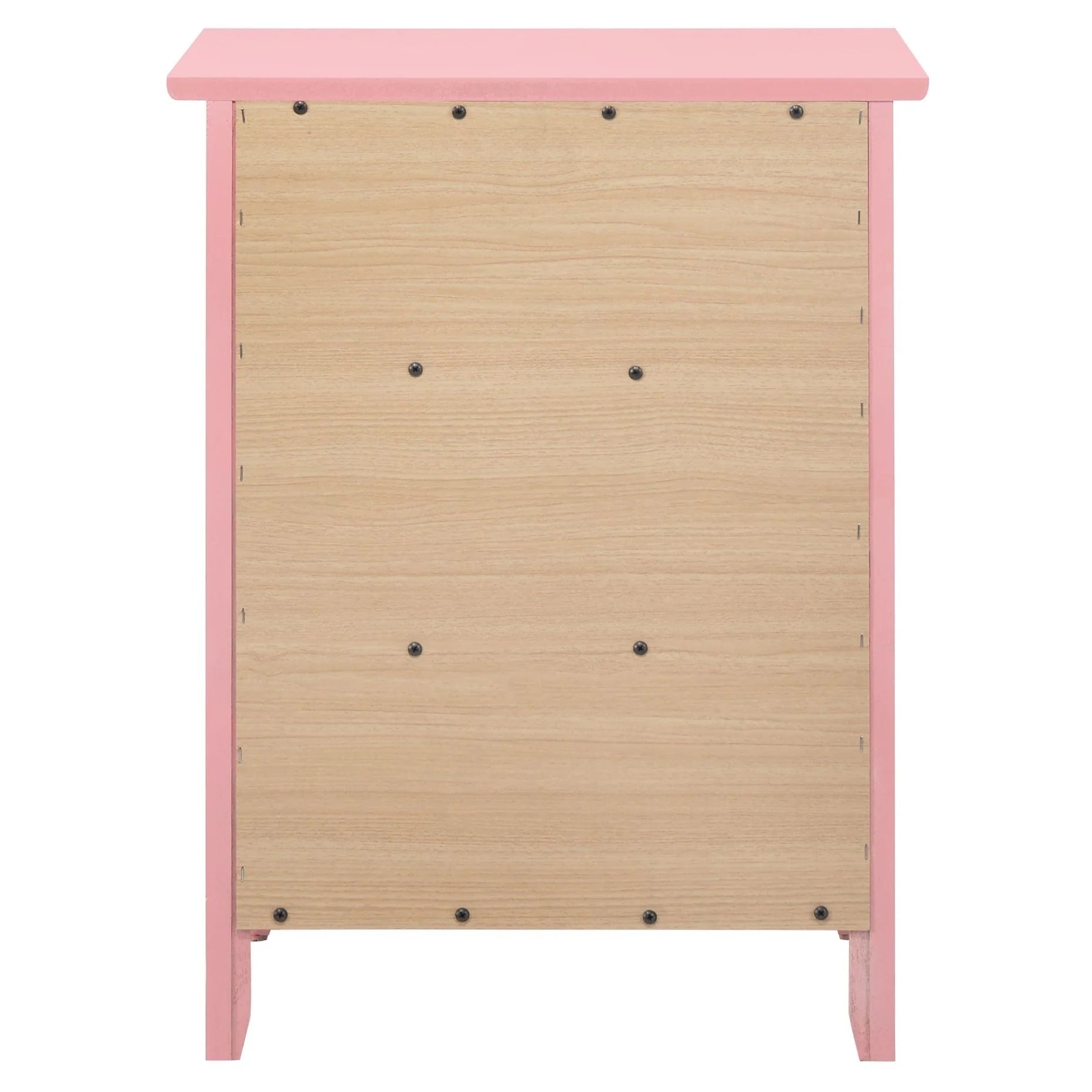 Table de chevet Daniel de style transitionnel en bois, à 3 tiroirs