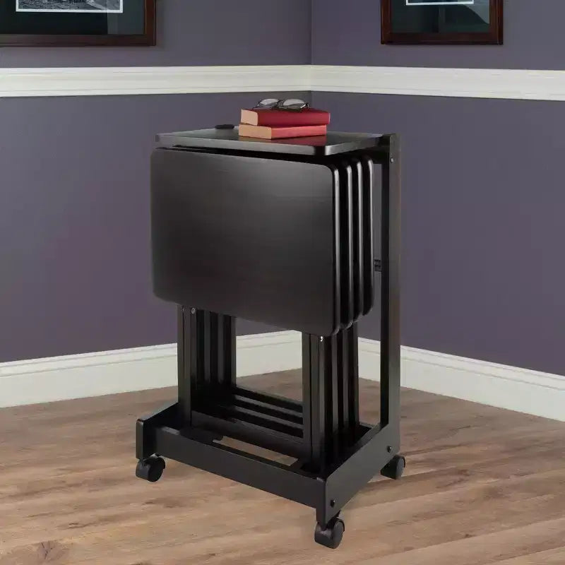 Ensemble de 5 tables d'appoint Brienda avec dessus rabattable - Winsome