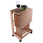 Ensemble de 5 tables d'appoint Brienda avec dessus rabattable - Winsome