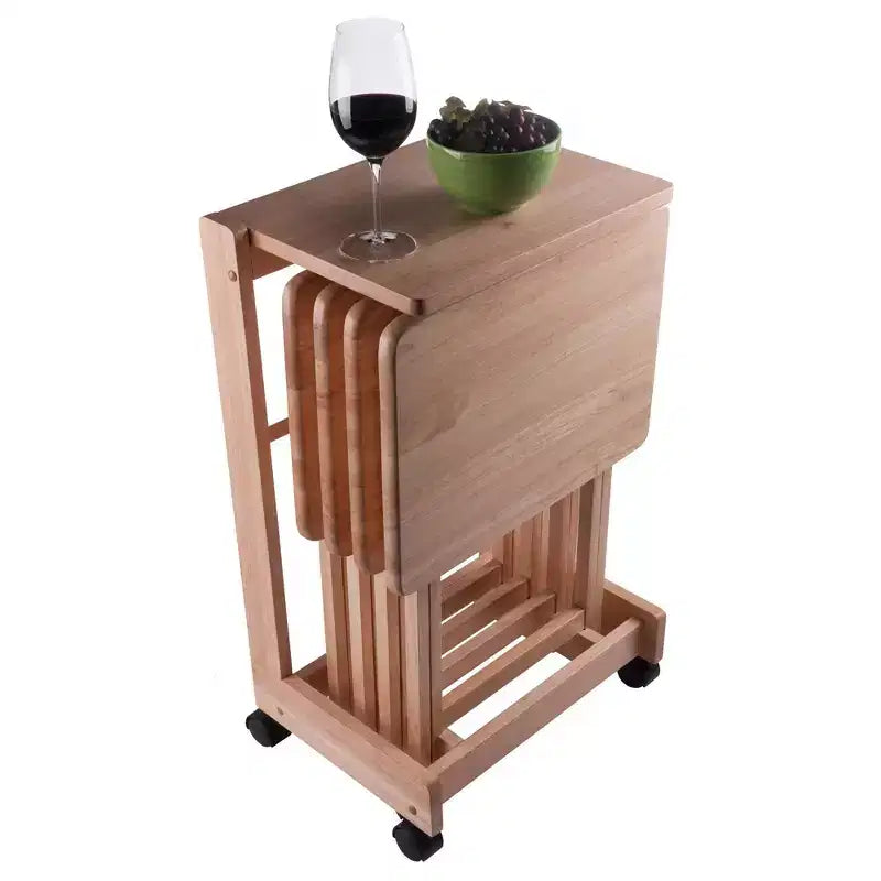 Ensemble de 5 tables d'appoint Brienda avec dessus rabattable - Winsome
