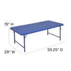 Table pliante en plastique pour enfants Flash Furniture de 1,5 mètre
