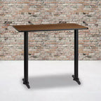 Flash Furniture Plateau de table rectangulaire en stratifié de 76,2 x 121,9 cm avec pieds de table haute de 12,7 x 55,9 cm