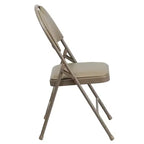 Lot de 2 chaises pliantes HERCULES de la série Extra Large Ultra-Premium à triple entretoise en métal avec poignée de transport facile Flash Furniture