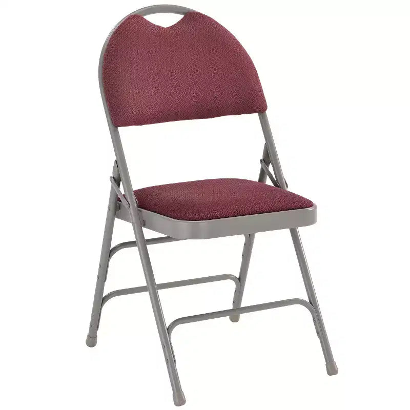 Lot de 2 chaises pliantes HERCULES de la série Extra Large Ultra-Premium à triple entretoise en métal avec poignée de transport facile Flash Furniture